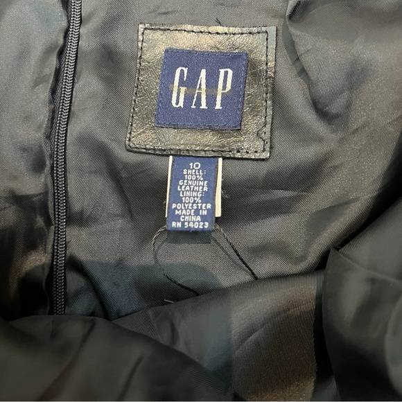 GAP 100% Genuine Leather Midi Skirt - Size 10 - Picture 5 of 5